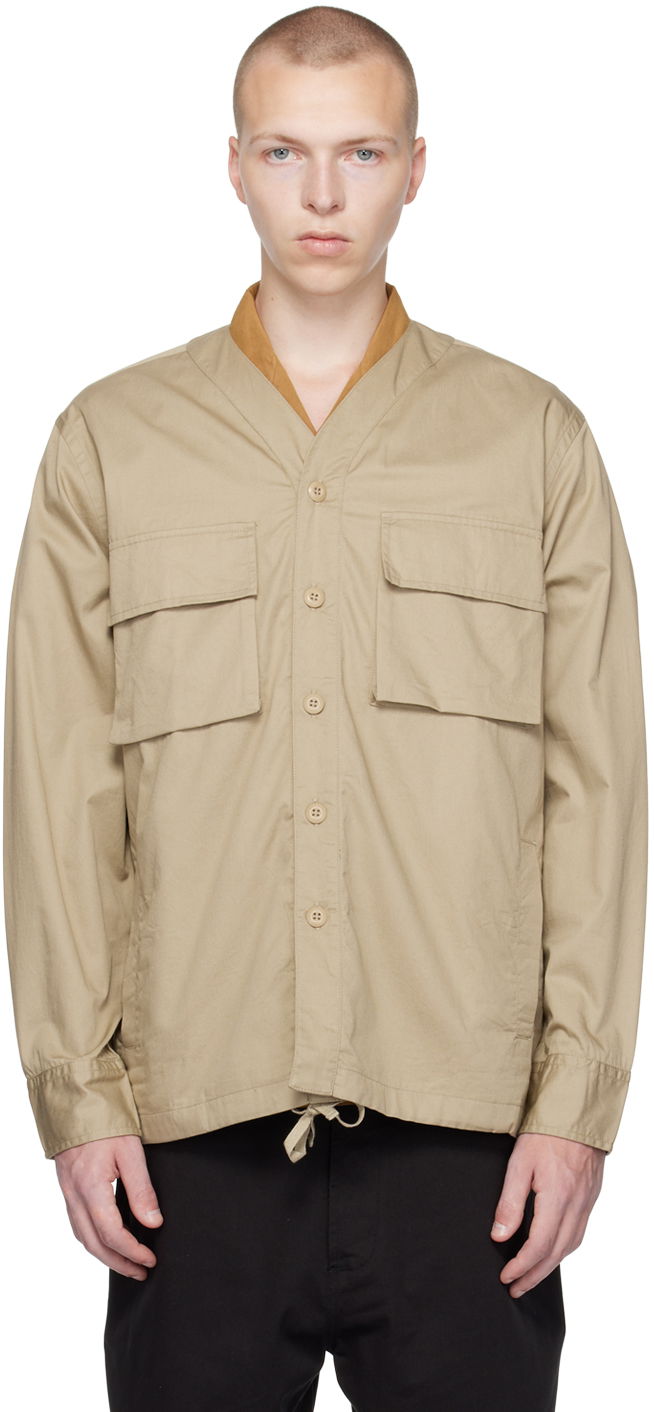 Риза Universal Works Universal Works Parachute Shirt Jacket Бежово | P28065, 0