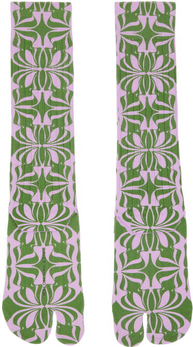 Чорапи Dries Van Noten Dries Van Noten Printed Tabi Socks Многоцветен | 241-011901-045, 1