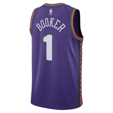 Фланелка Nike Dri-FIT NBA Swingman Devin Booker Phoenix Suns City Edition Basketball Jersey Лилаво | FQ4356-504, 2
