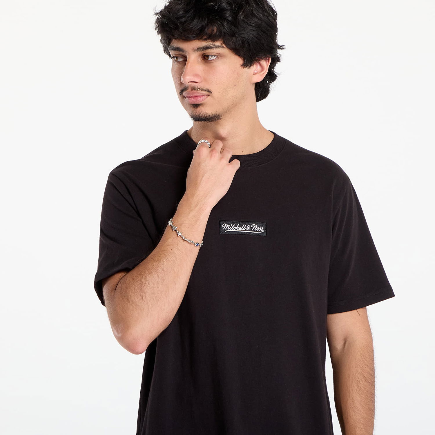 Тениска Mitchell & Ness Mitchell & Ness Branded Box Logo T-Shirt Черно | SS9609-MNNBLCK, 1