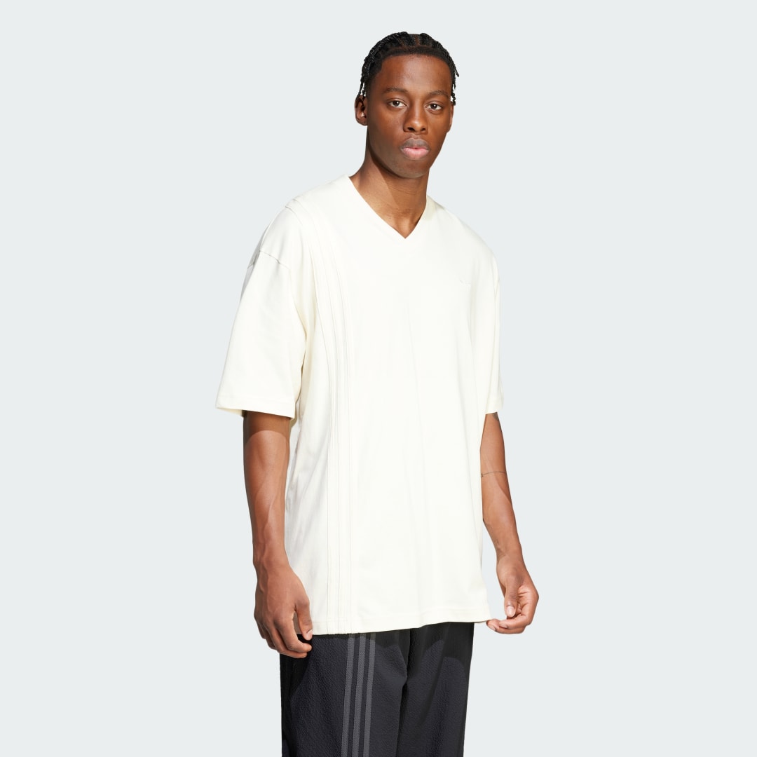 Тениска adidas Performance 3-Stripes Front T-Shirt Бяло | JD0912, 0