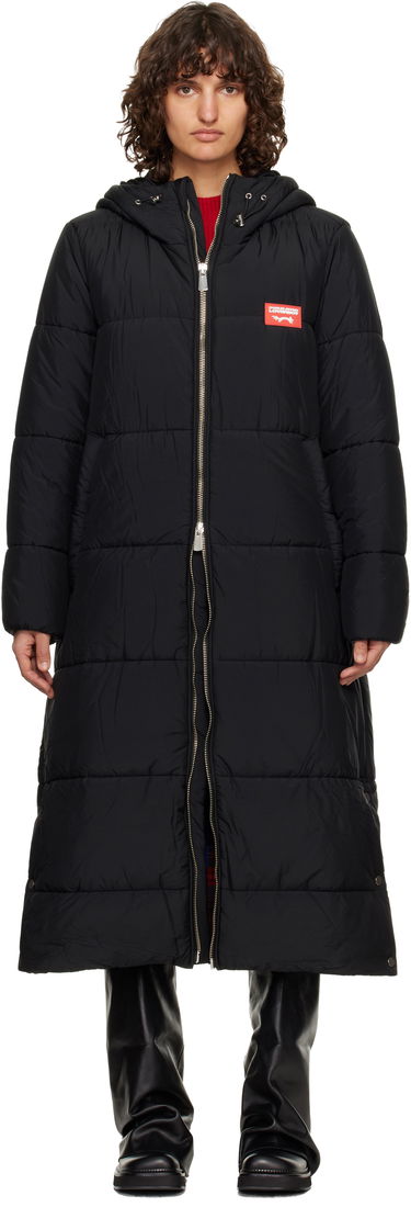 Пухо яке Charles Jeffrey Loverboy Charles Jeffrey LOVERBOY Long Bunny Hooded Puffer Coat Черно | 52010201, 0