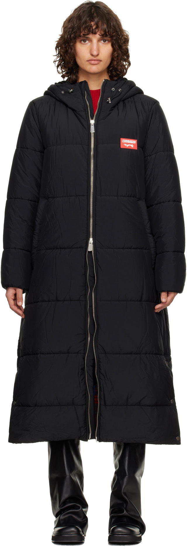 Charles Jeffrey LOVERBOY Long Bunny Hooded Puffer Coat