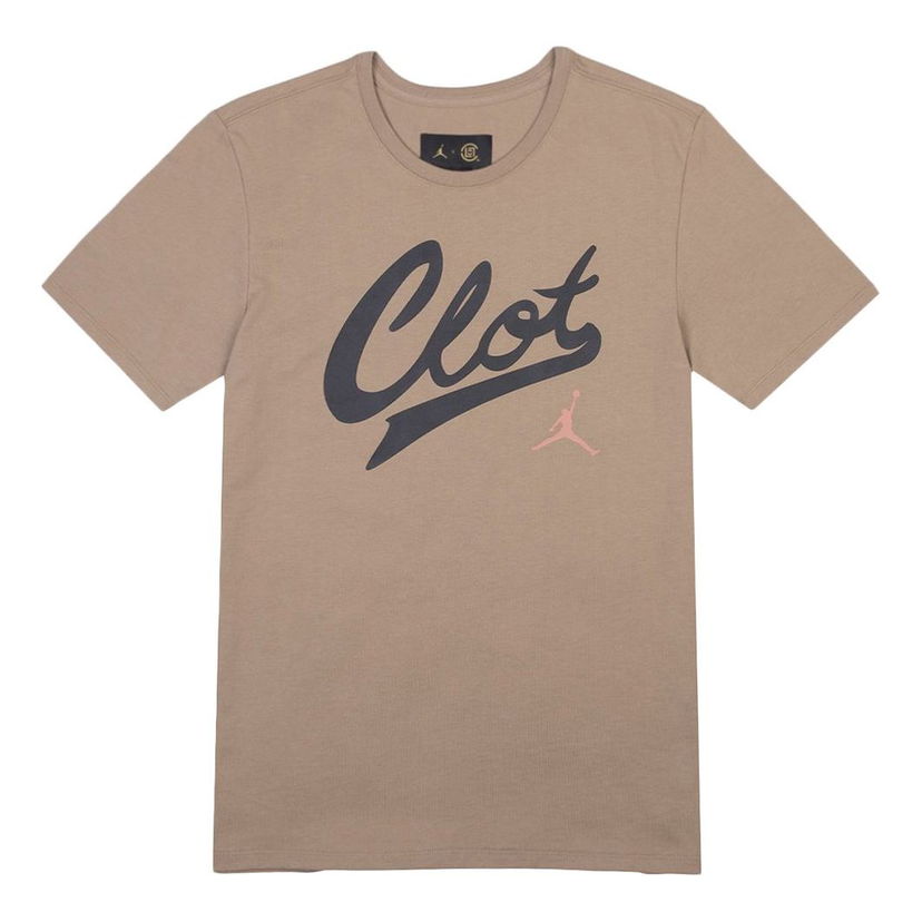 Тениска Jordan Jordan x CLOT Crossover Logo T-Shirt Кафяво | AV6260-202