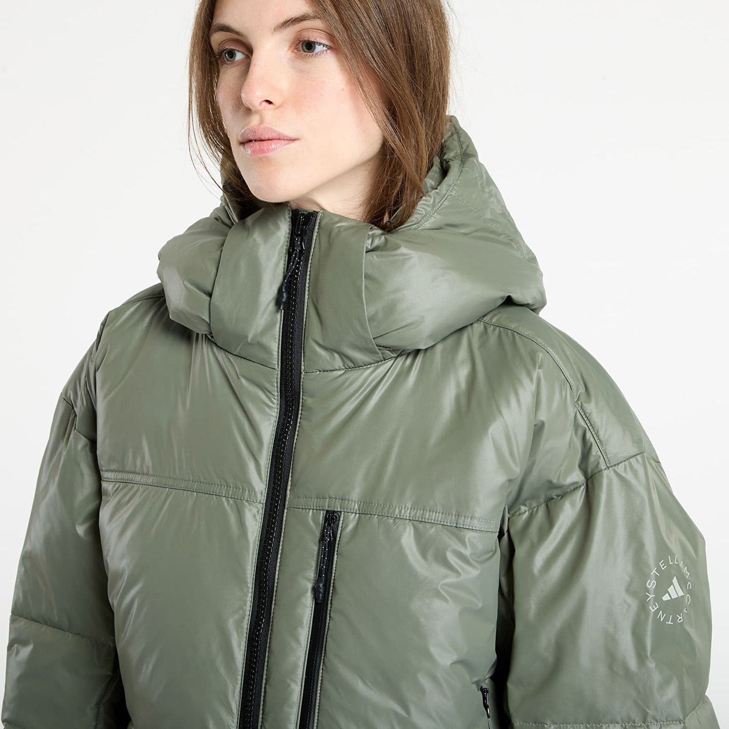 Пухо яке adidas Performance Stella McCartney Padded Winter Jacket Зелено | JX4339, 1