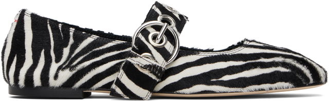 Aeyde Uma Eyelet Mary-Jane Ballerina Flats