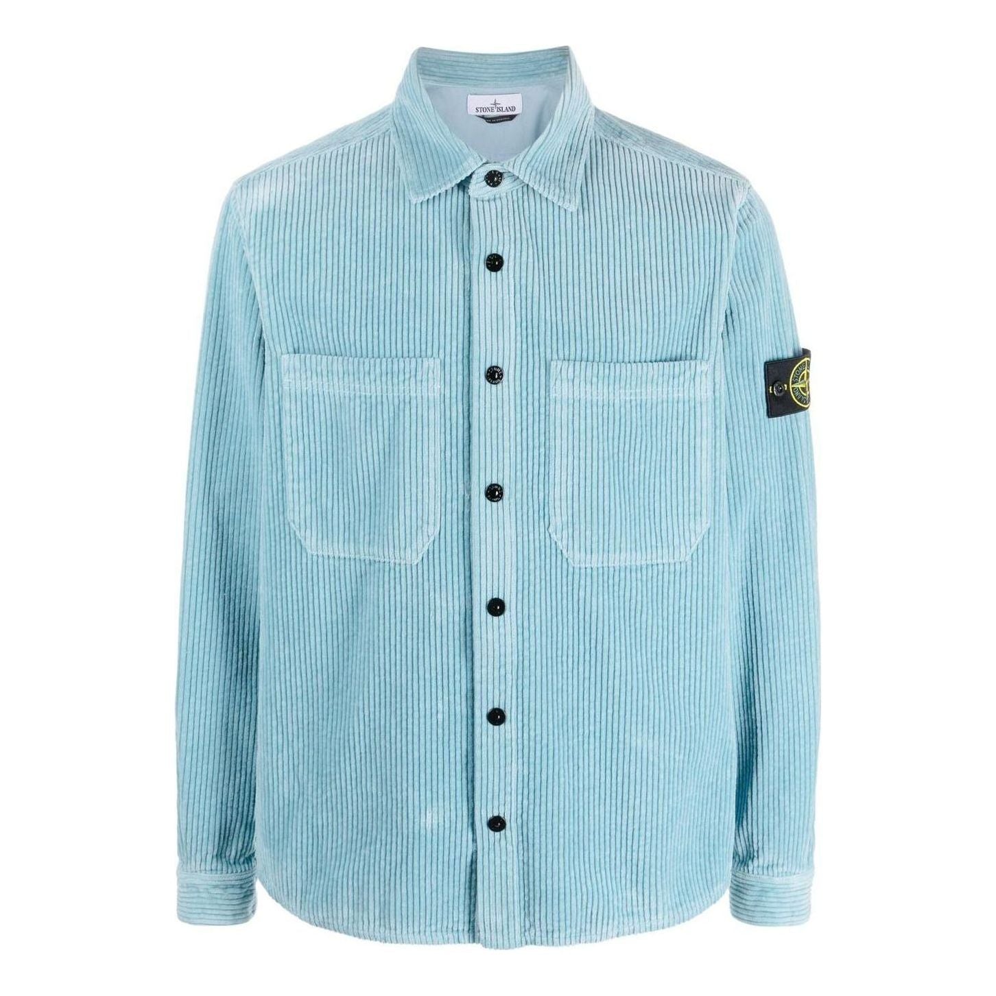 Риза Stone Island Corduroy Overshirt Синьо | 791511311-V0041, 0