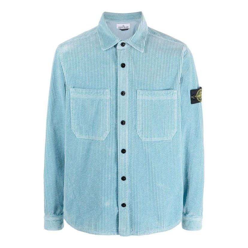 Риза Stone Island Corduroy Overshirt Синьо | 791511311-V0041