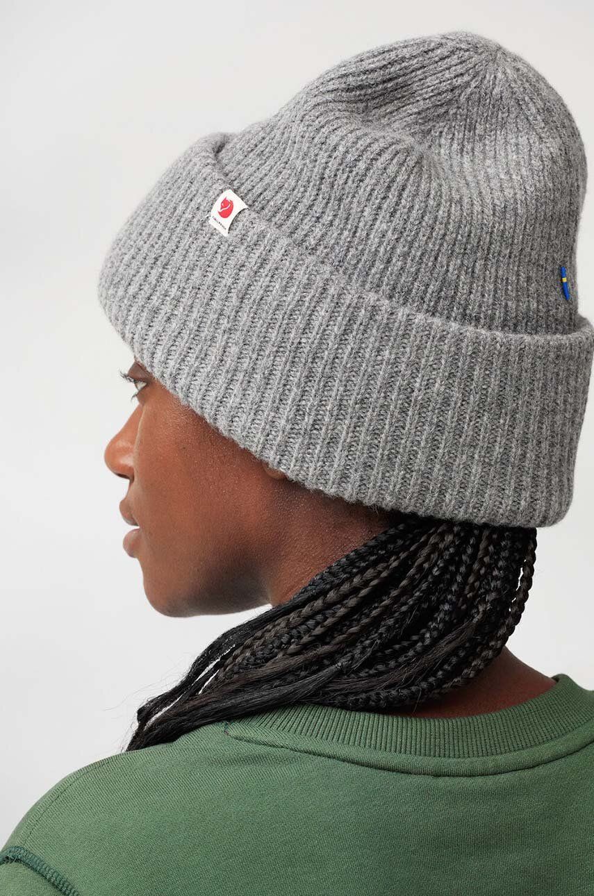 Шапка FJÄLLRÄVEN Heavy Beanie Сиво | F12100006.020, 1