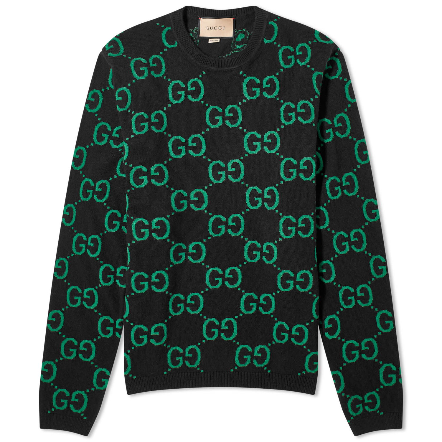 Пуловер Gucci Jumbo GG Jacquard Crewneck Черно | 692900-XKCC5-1064, 0