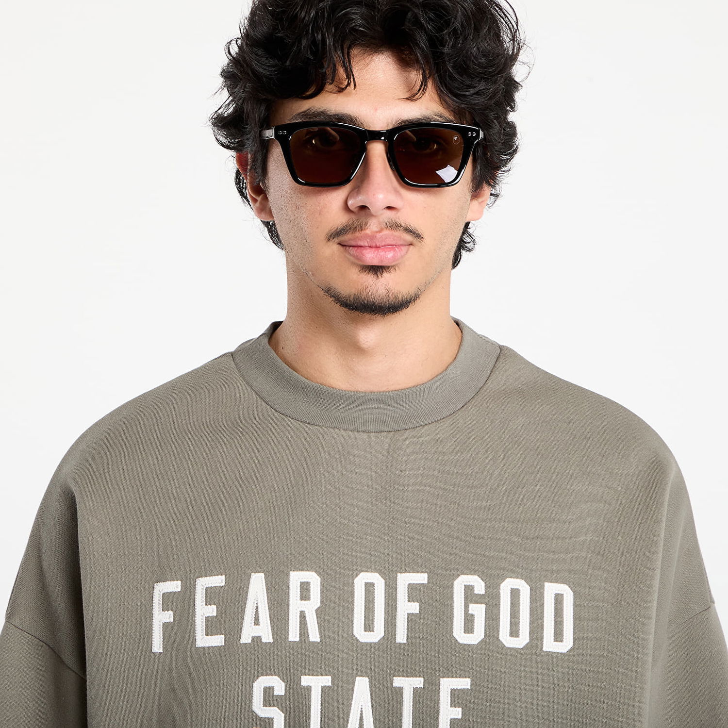 Суитчър Fear of God Fear of God Essentials 90's Crewneck Sweatshirt Зелено | 192SP256557F-245, 1