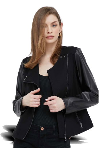 Яке DKNY Moto Jacket Черно | P3ACTQBZ