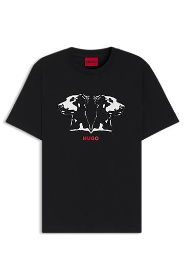 HUGO Dobermann Print T-Shirt