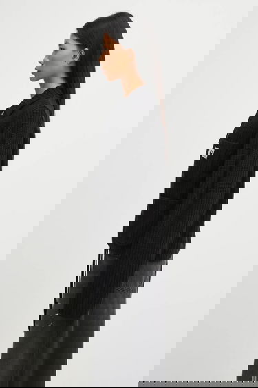 Пуловер Carhartt WIP Michigan Ribbed Knit Collared Wool Blend Sweater Черно | I035379.89XX, 1