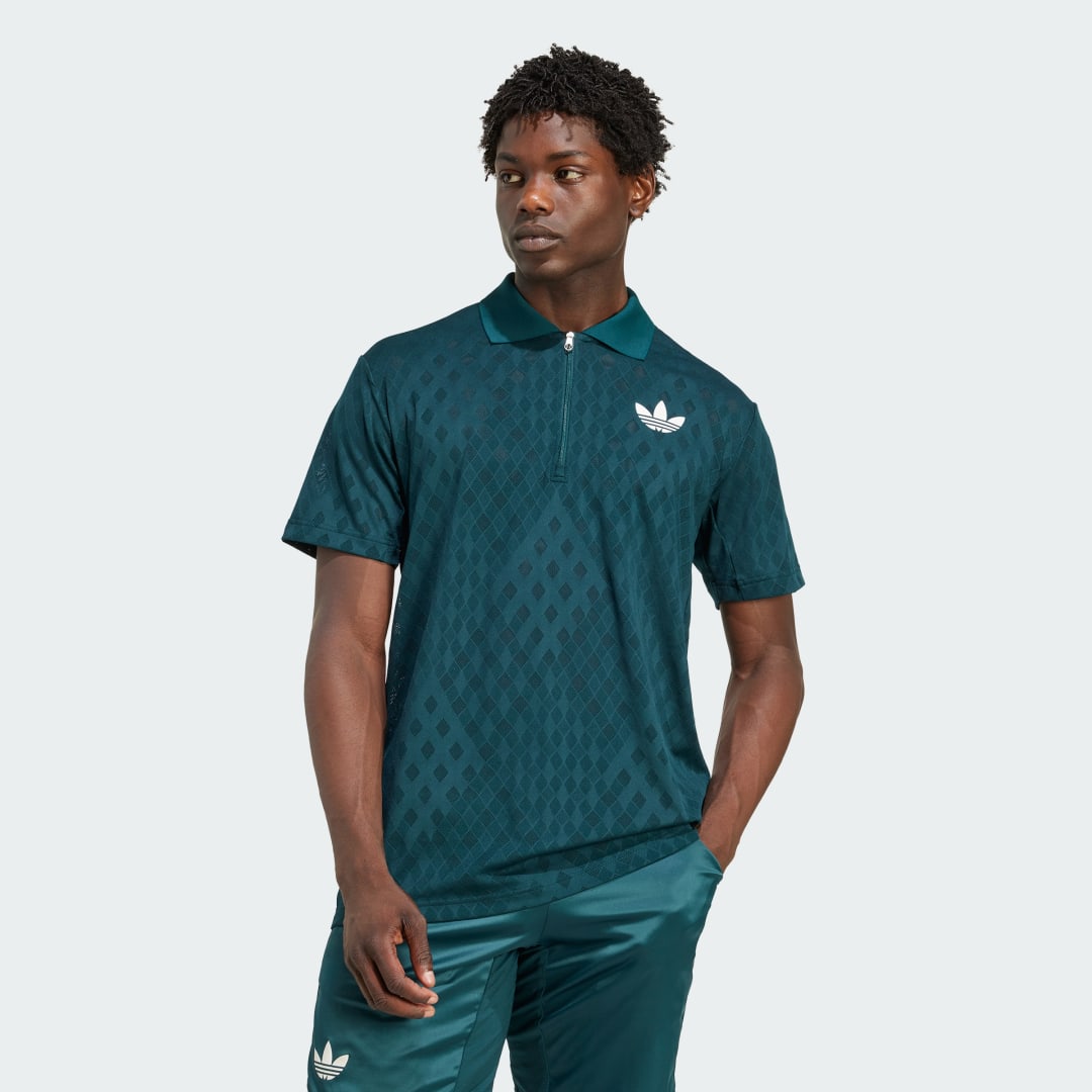 Поло тениска adidas Performance Climacool+ FreeLift Tennis Polo Shirt Зелено | JY4848, 0