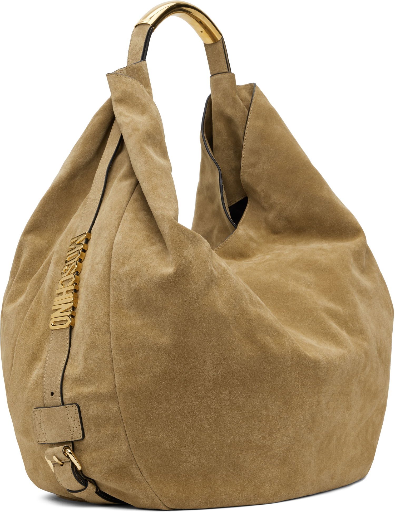 Чанта през рамо Moschino Moschino 'Handle Me' Large Suede Shoulder Bag Кафяво | MC4181PP1M 251MOOF0 104, 1