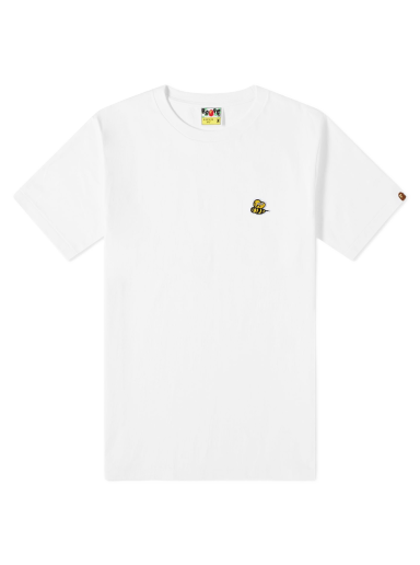 Тениска BAPE Bee One Point T-Shirt Бяло | 001TEJ801063M-WHT