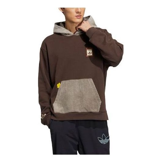 Суитчър adidas Originals Melting Sadness Hoodie Кафяво | HY4187