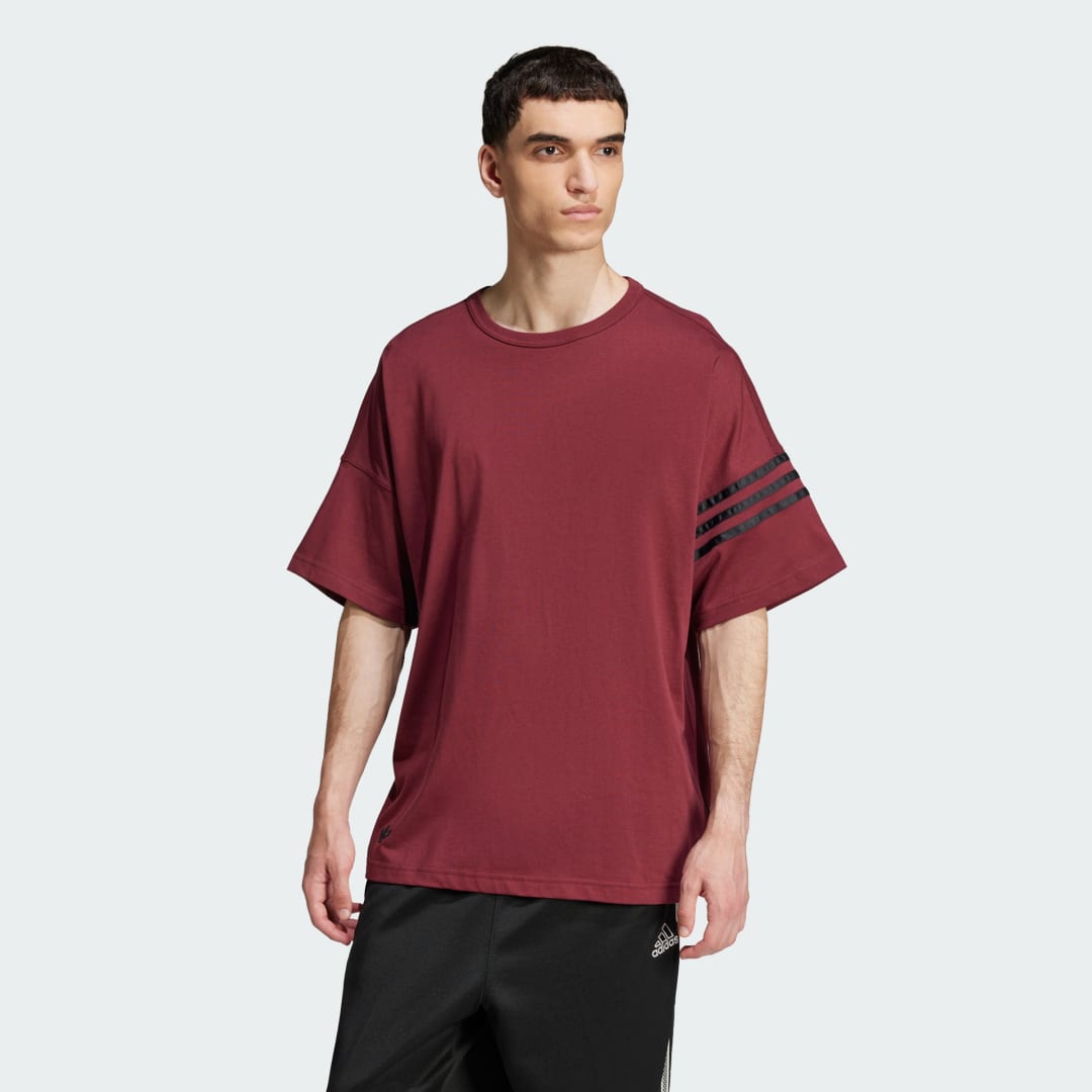 Тениска adidas Performance Neuclassics 3-Stripes Tee Червено | JC9934, 0