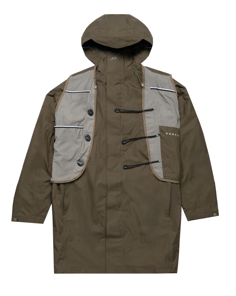 Дъждобран OAKLEY LATITUDE FLIGHT Long Hooded Vest Poncho Зелено | FOA406830-7CE