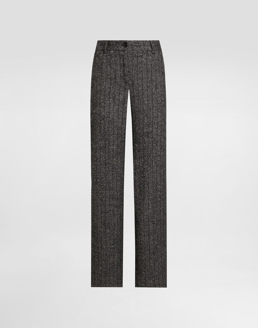 Панталони Dolce & Gabbana Dolce & Gabbana Striped Wool Trousers Сиво | FTC31TFRZANS8051