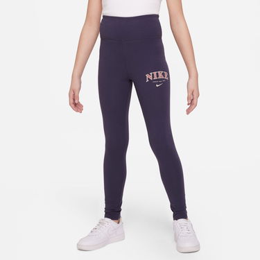 Клинове Nike Sportswear Favorites Girls' Leggings Лилаво | FD0889-015, 2