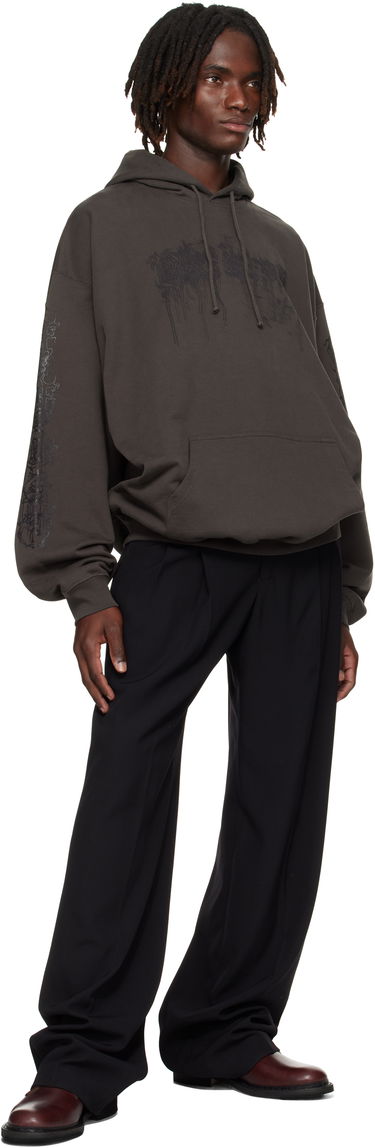 Суитчър VETEMENTS Vetements Cradle of Filth Dripping Logo Oversized Hoodie Сиво | UCF76HD450C, 3