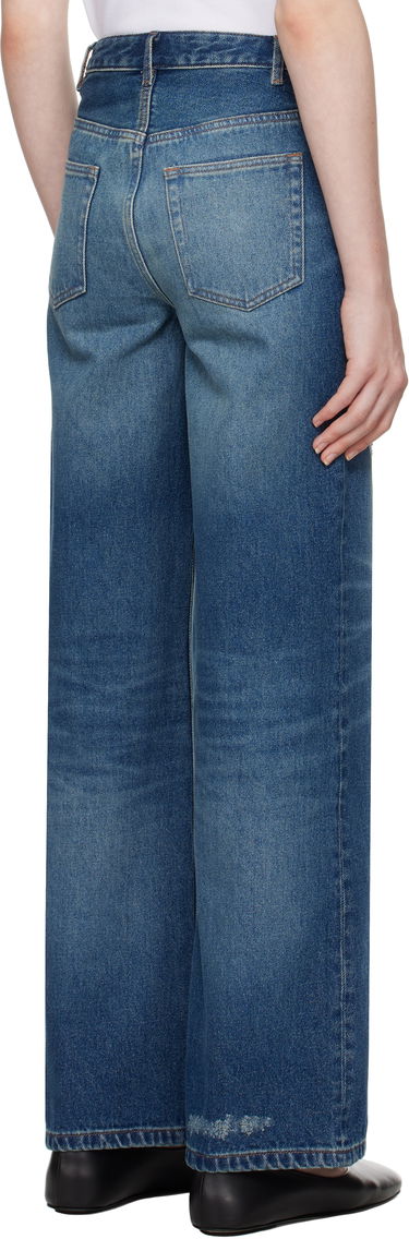 Дънки A.P.C. Elisabeth Wide-Leg Jeans Синьо | COHFC-F09181, 2