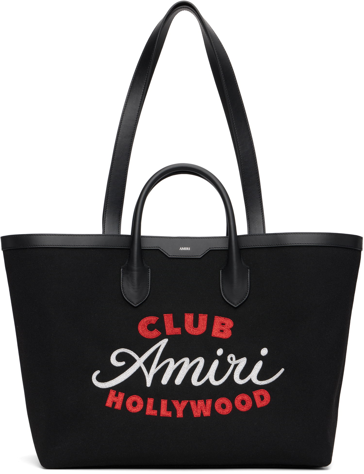 Голяма пазарска чанта AMIRI Amiri 'Club Amiri' Canvas Tote Bag Черно | AMBGTO1016, 0