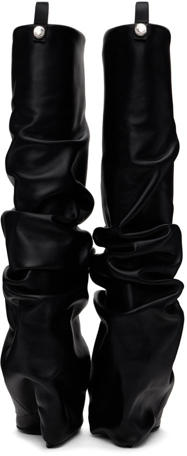 Дамска чанта The Attico Attico Rea Tube Slouch Tall Boots Черно | 247WS820 L019, 1
