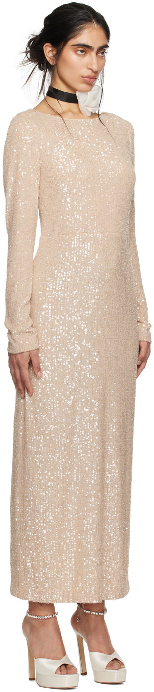 Pокля Anna Sui Sequined Midi Dress Бежово | 424S71, 1
