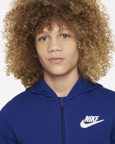 Суитчър Nike NSW Fleece Full-Zip Hoodie Синьо | FZ4716-455, 3