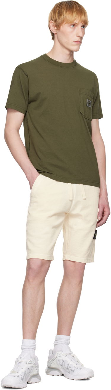 Къси панталони Stone Island Stone Island Fleece Shorts Жълто | K1S15 6200009 S0060, 4