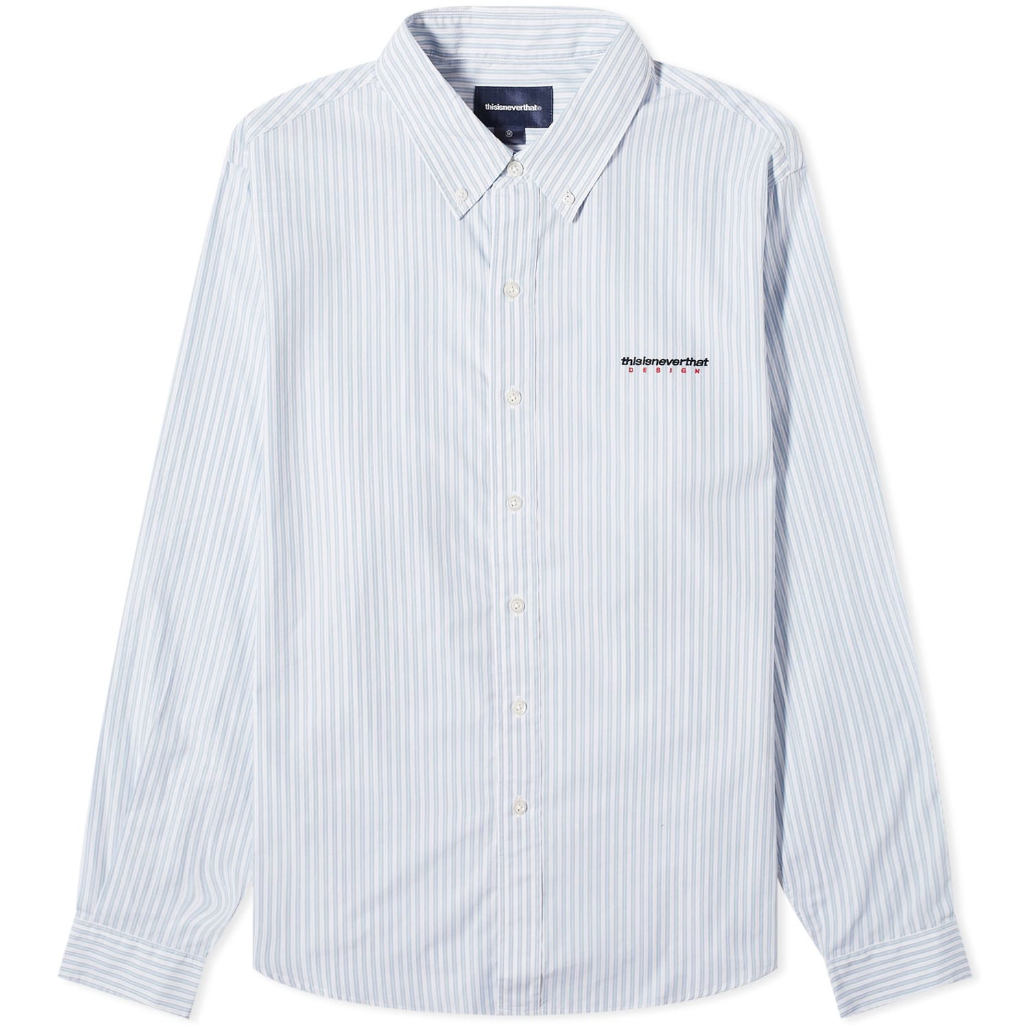 Риза thisisneverthat thisisneverthat DSN Striped Shirt, Size Large Синьо | TN241WSHTL02-BLU, 0