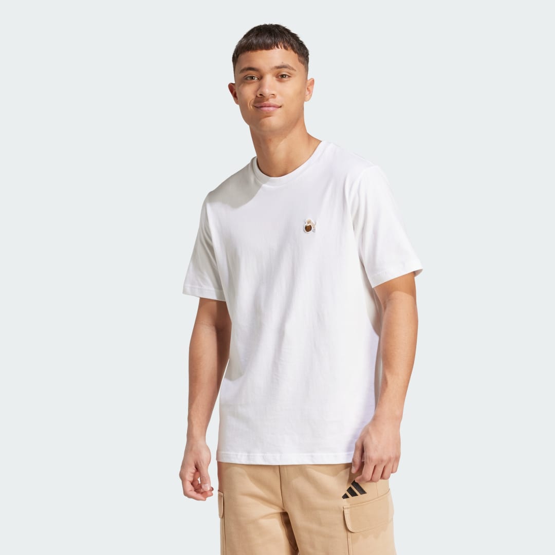 Тениска adidas Performance Basketball Dog Graphic T-Shirt Бяло | JZ7445, 0