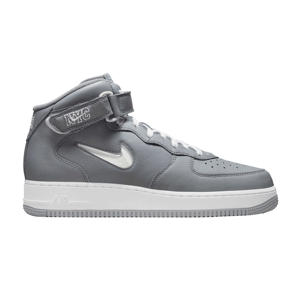 Кецове и обувки Nike Air Force 1 Mid Jewel QS "NYC - Cool Grey" Сиво | DH5622-001, 0