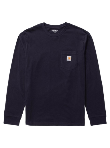 Тениска Carhartt WIP Long Pocket Тъмно синьо | I030437.1CXX