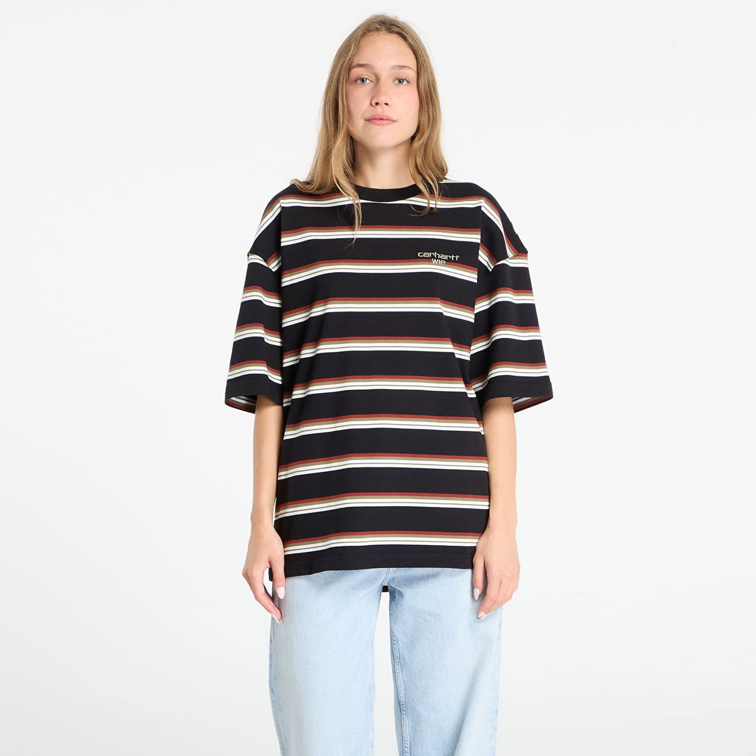 Тениска Carhartt WIP Carhartt WIP S/S Holm Stripe T-Shirt Черно | I035302.37DXX, 1