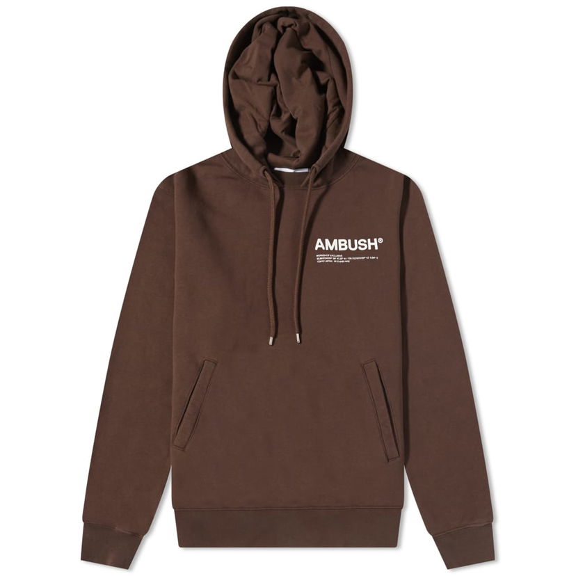 Суитчър Ambush Ambush Workshop Logo Popover Hoodie Кафяво | BMBB012S22FLE0016410