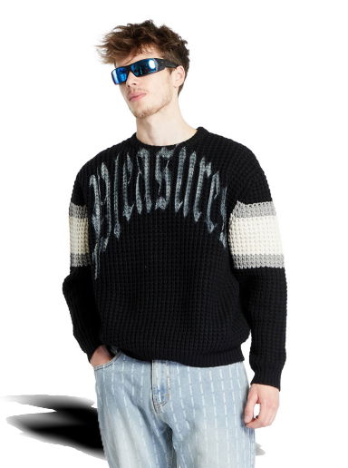 Пуловер Pleasures Twitch Chunky Knit Crewneck Черно | P23W002 BLACK