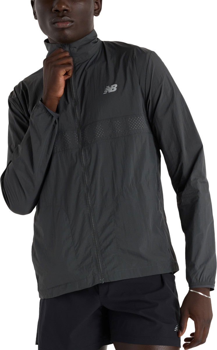 Ветровка New Balance Athletics Reflective Packable Jacket Черно | mj41279-ack