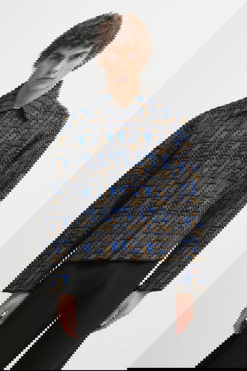Пуловер ADER ERROR Textured Geometric Knit Cardigan Многоцветен | BO01FWKT0706GR, 0