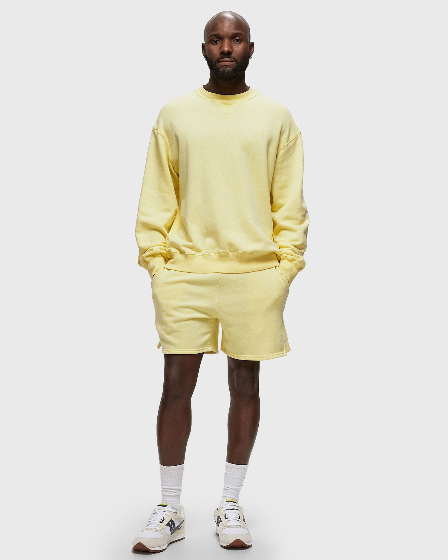 Суитчър John Elliott Vintage Fleece Crew Жълто | B271D53112A, 1