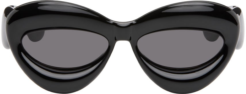 Слънчеви очила Loewe Black Inflated Sunglasses Черно | LW40097I@5501A, 0