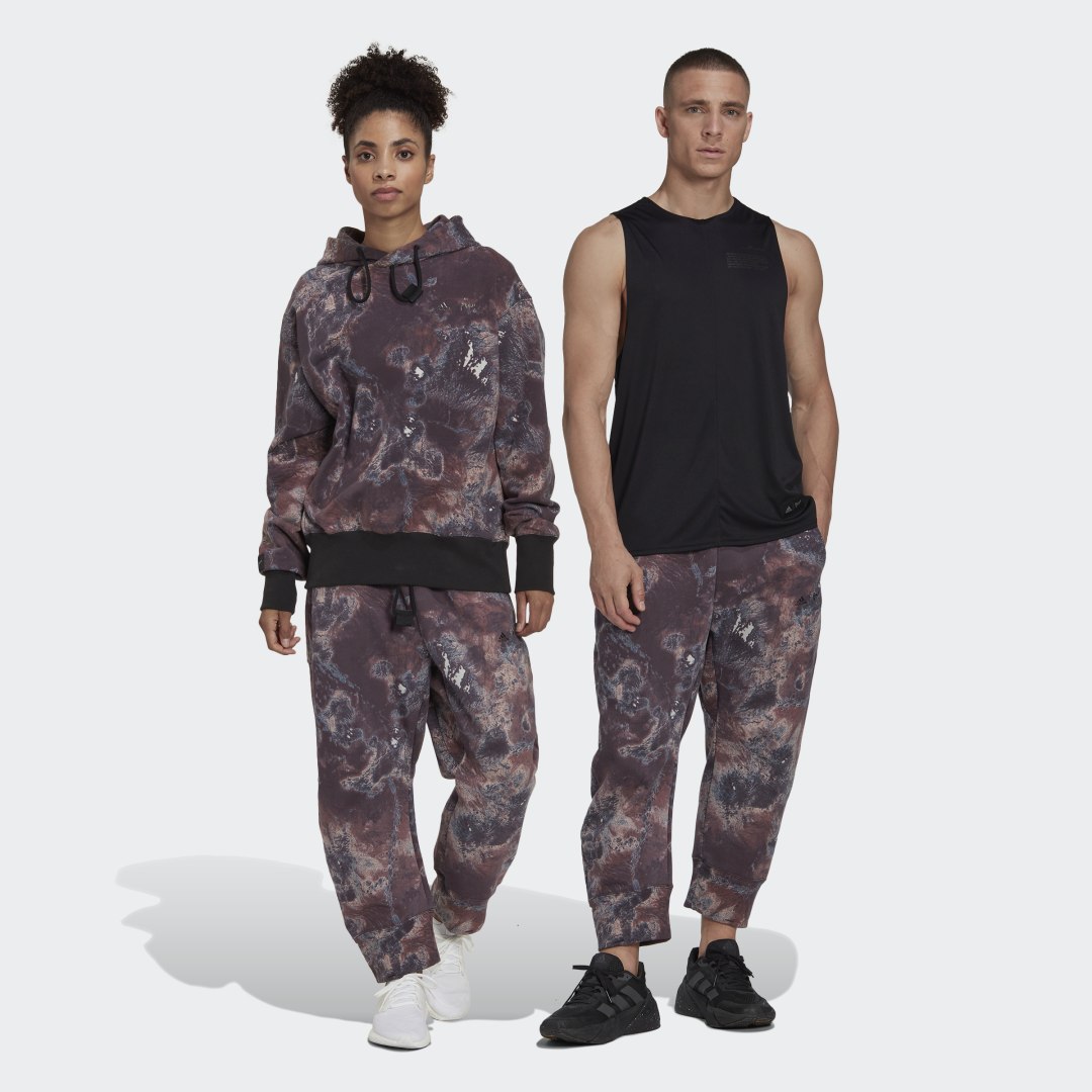 Панталони и дънки adidas Originals Parley 7/8 Length Pants Кафяво | HK4517, 0