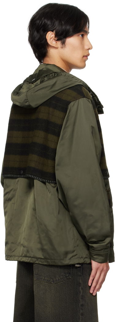 Яке Andersson Bell Andersson Bell Check Layered Hooded Jacket Зелено | awa717u, 2