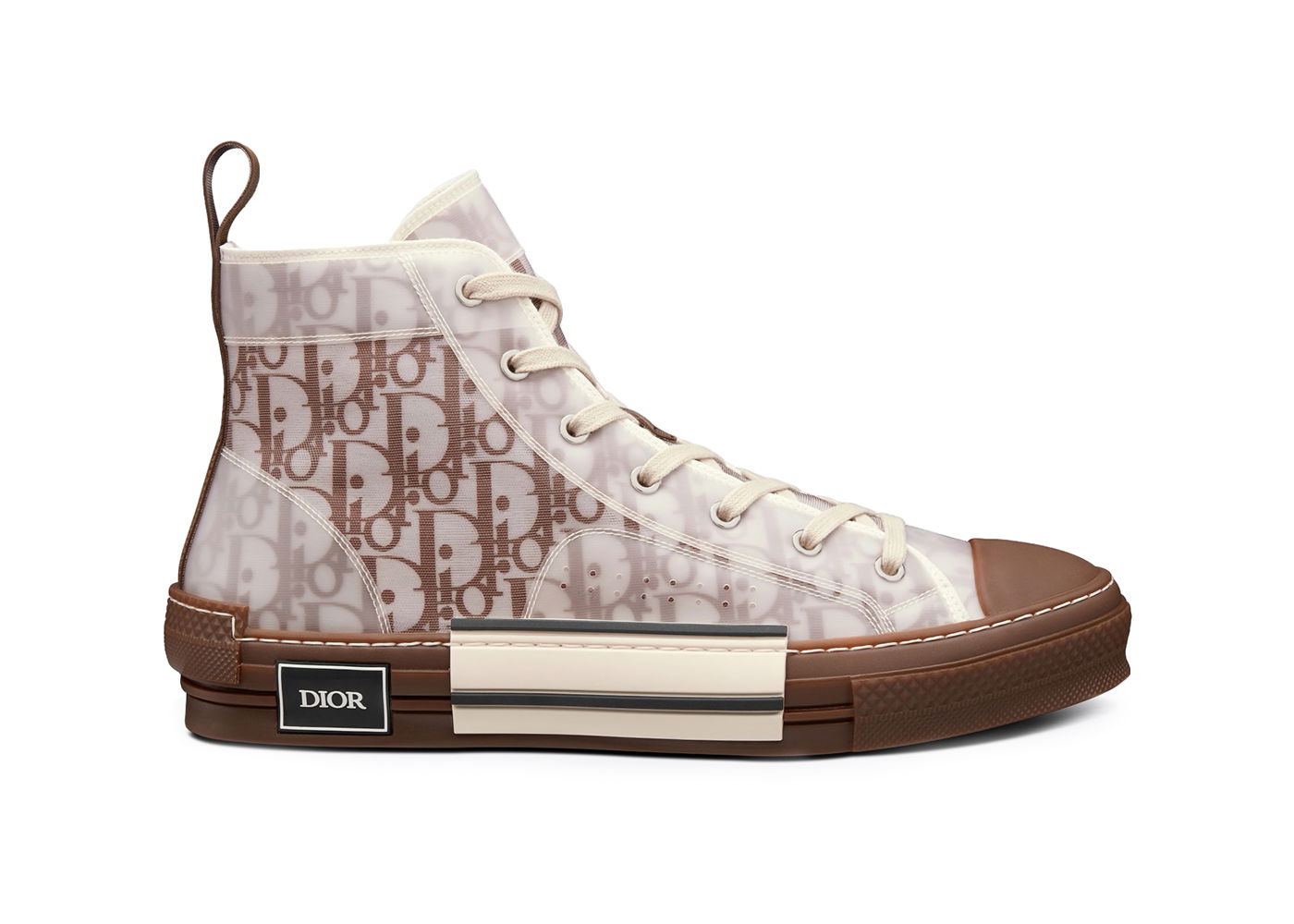 Кецове и обувки Dior B23 High Top Oblique Бяло | 3SH118ZMK_H761, 0
