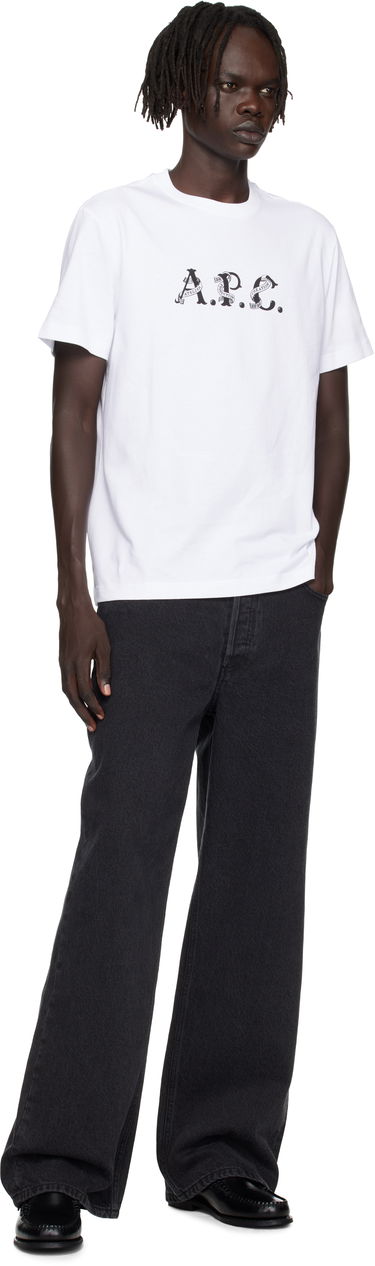 Тениска A.P.C. A.P.C. Hugo T-Shirt Бяло | COHGS-M26543, 3