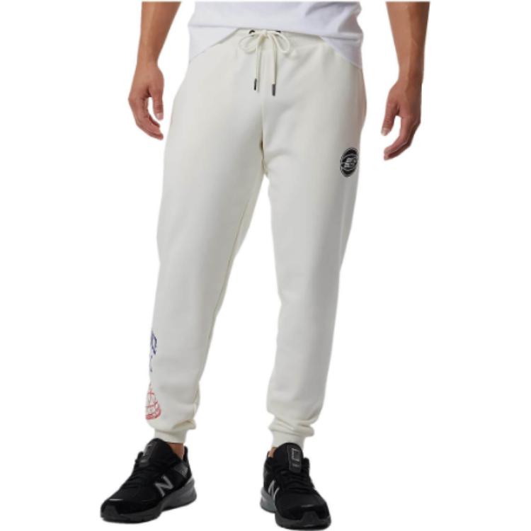 Спортни панталони New Balance Hoops Merged Eras Sweatpants Бяло | MP21594-RCA, 0