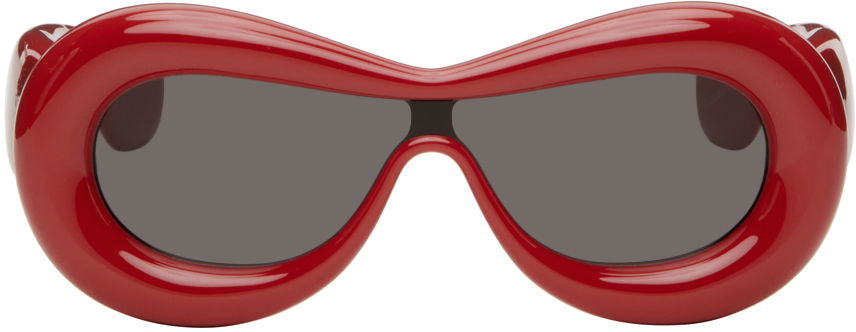 Слънчеви очила Loewe Red Inflated Mask Sunglasses Червено | LW40099I@0066A, 0